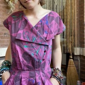 handmade vintage floral jumpsuit/romper